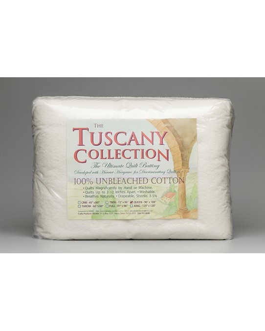 Unbleached Cotton Batting Tuscany 96 - Nina Chicago